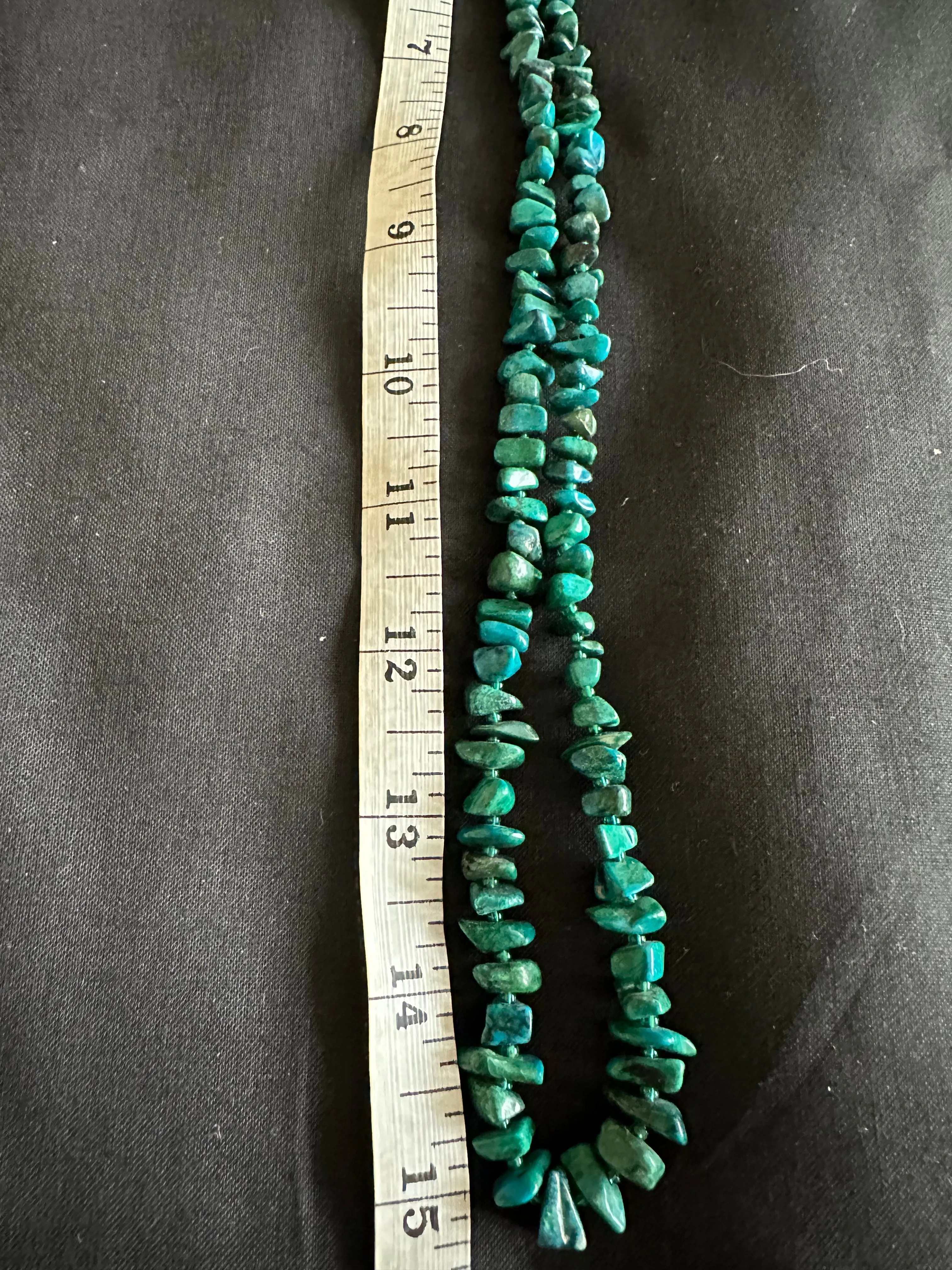 30in Turquoise Nugget Necklace