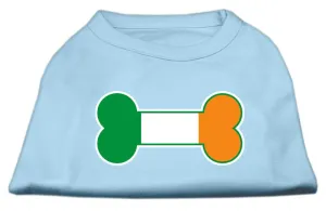 Bone Flag Ireland Screen Print Shirt Baby Blue Lg (14)