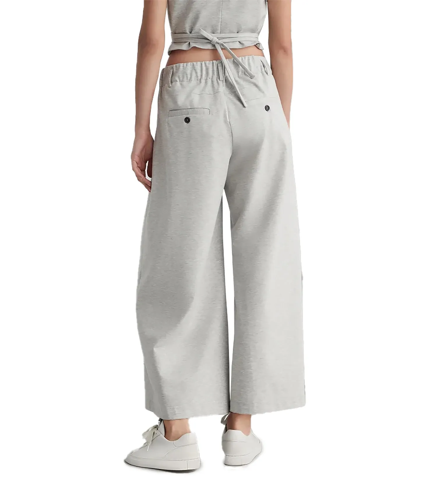 BRUNELLO CUCINELLI Couture Interlock Loose Crop Activewear Trousers