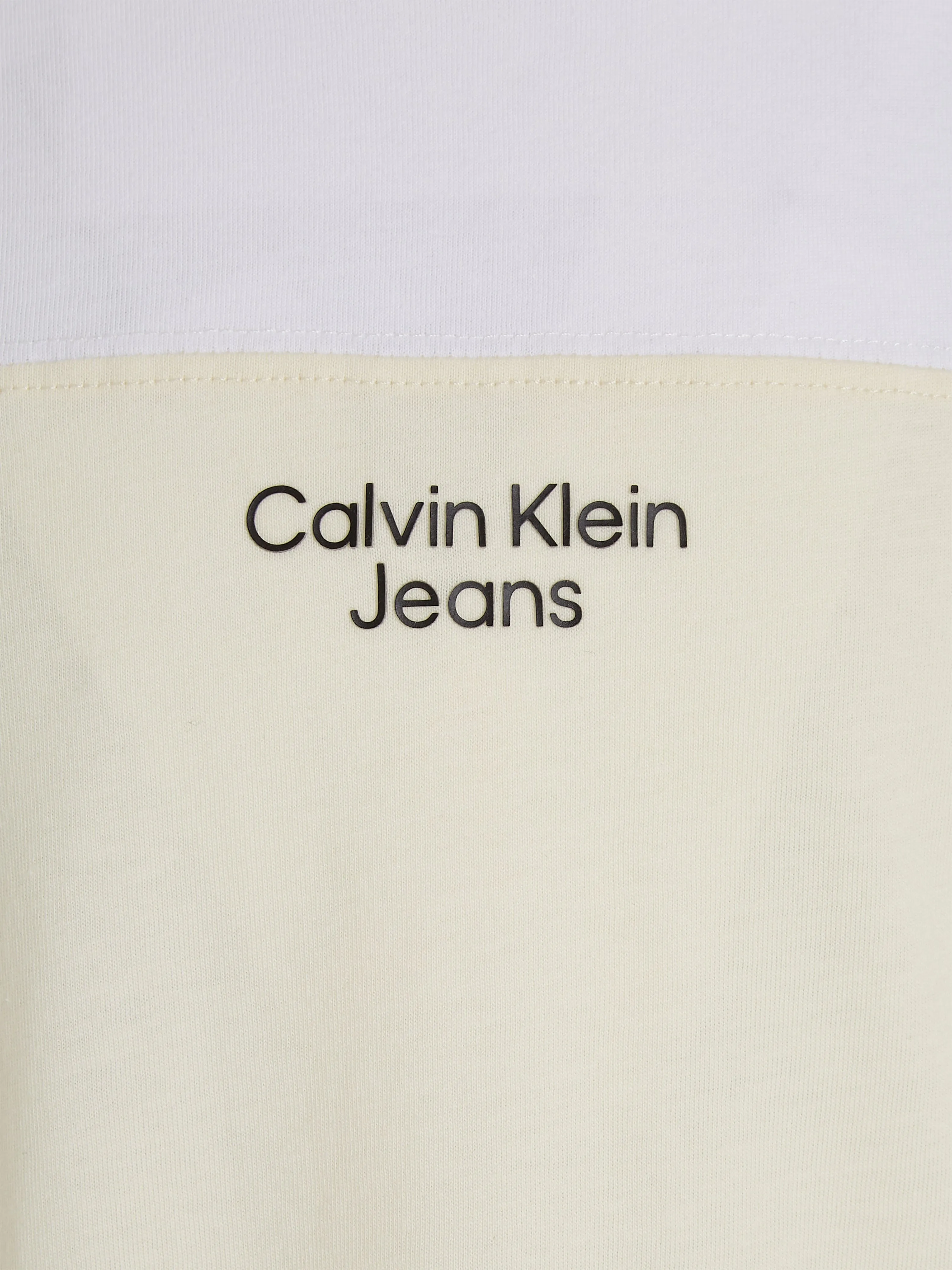 Calvin Klein Boys Colourblock T-Shirt in Beige