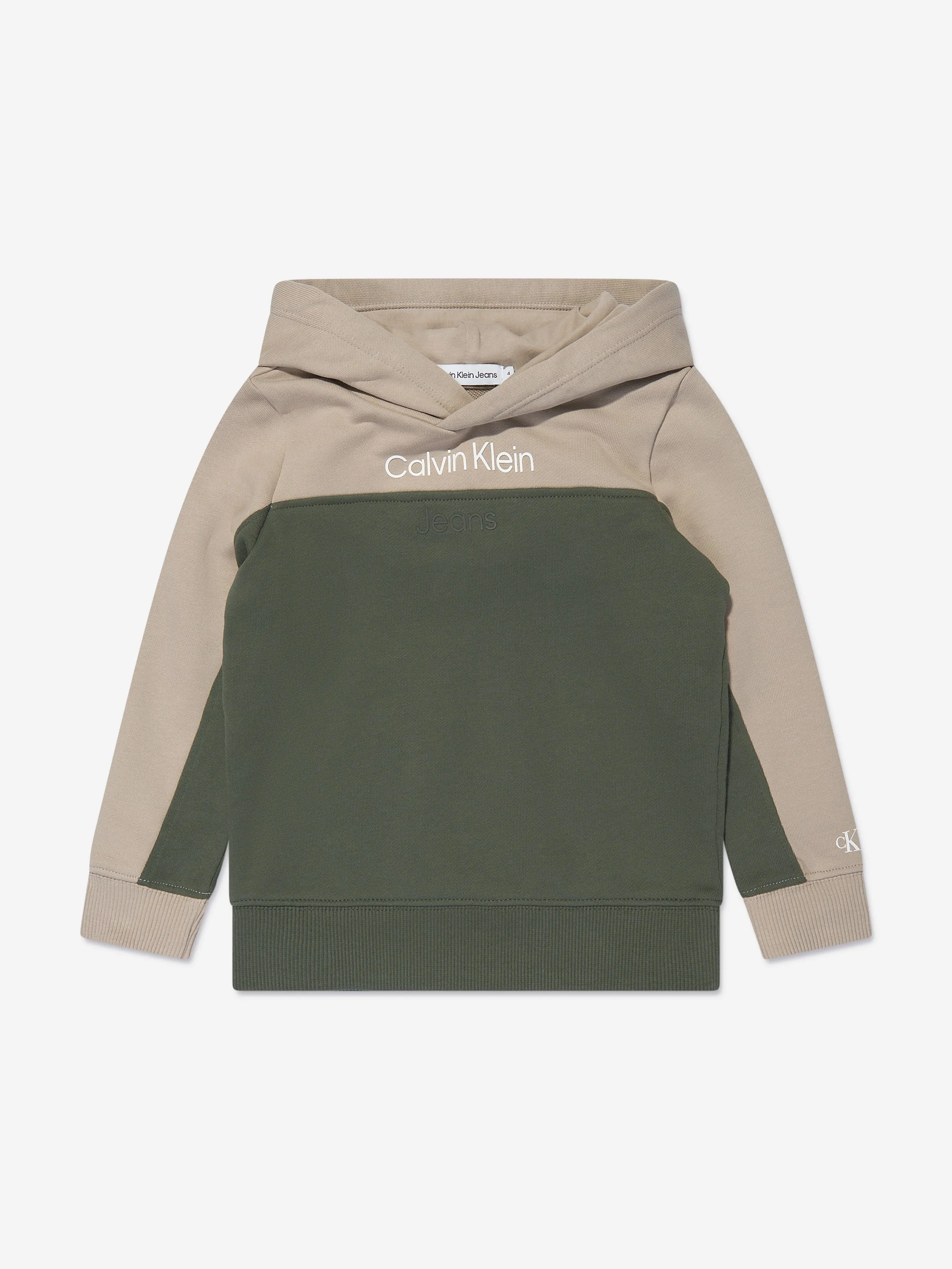 Calvin Klein Boys Colourblock Tracksuit in Green