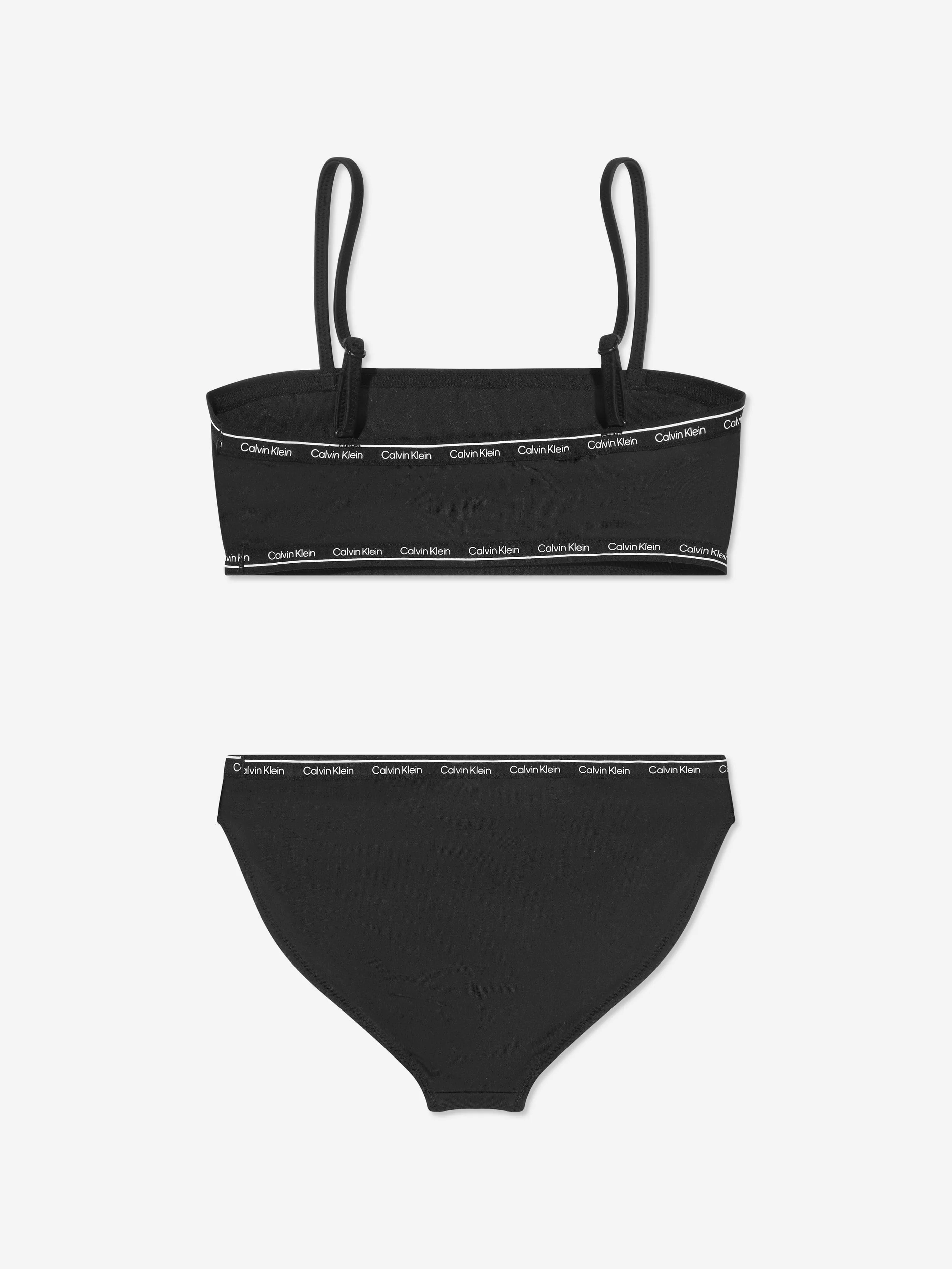 Calvin Klein Girls Bralette Bikini in Black