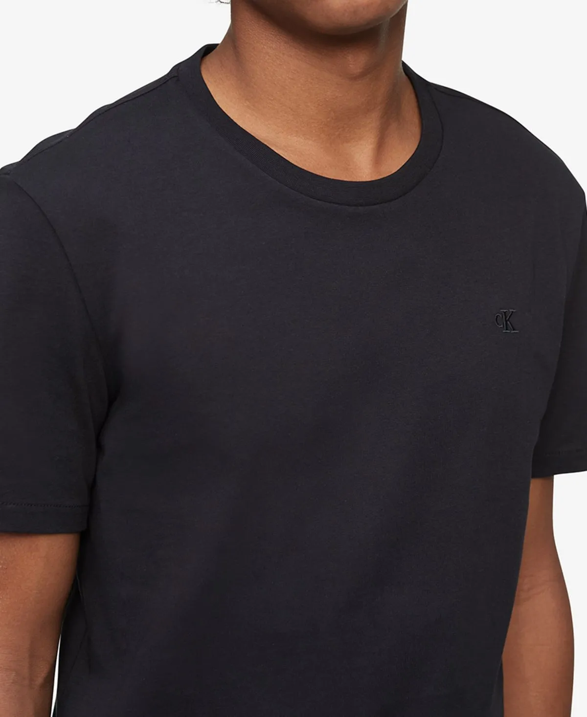 Calvin Klein Men's Plain Cotton Crew Neck T-Shirt, Multi