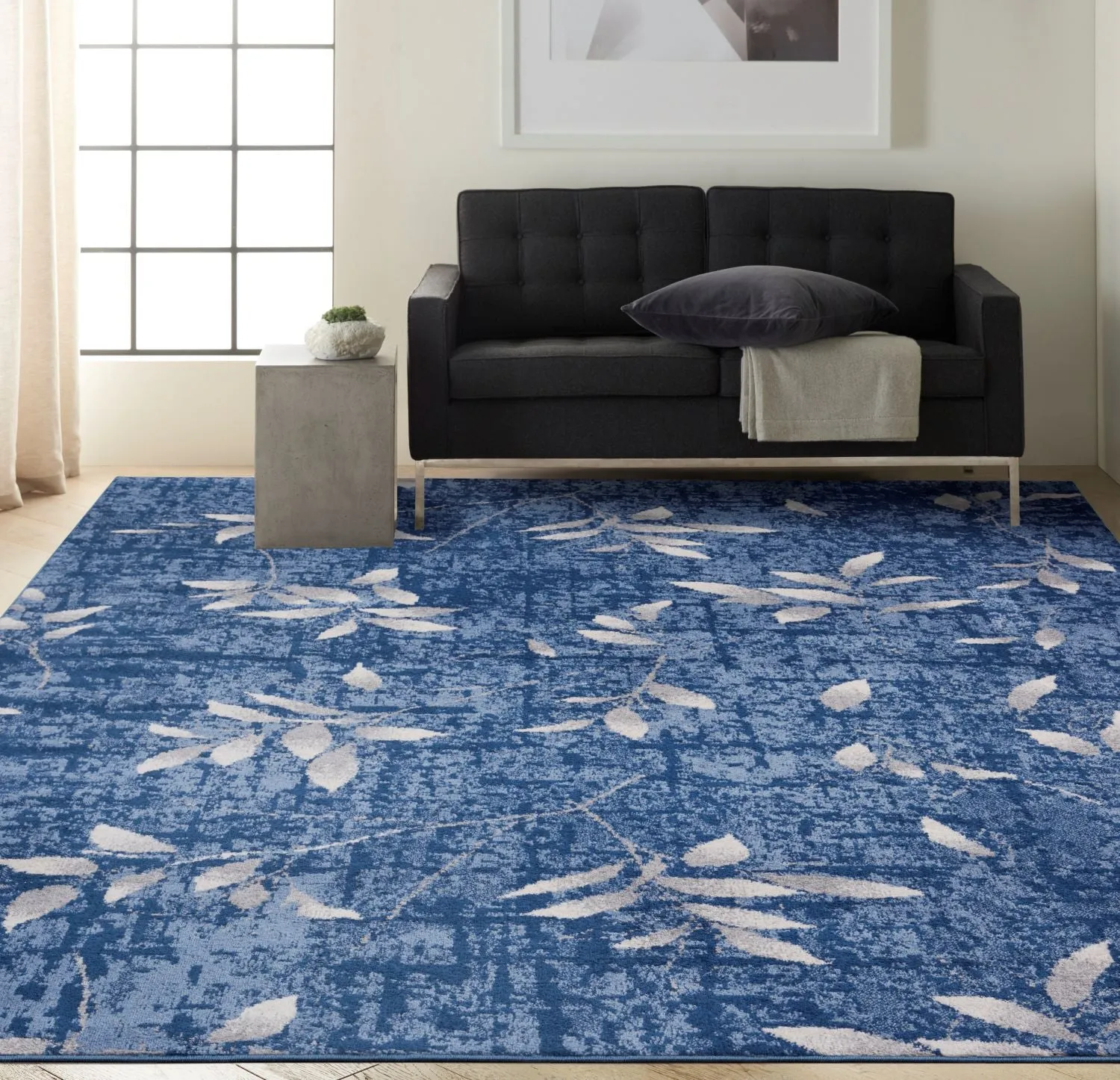 Calvin Klein River Flow Rug 03 Navy Ivory