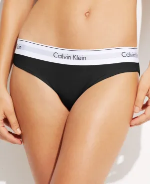 Calvin Klein Women's Modern Cotton Bikini Lingerie F3787 Black