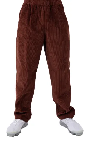 Casual Sepia Corduroy Trousers