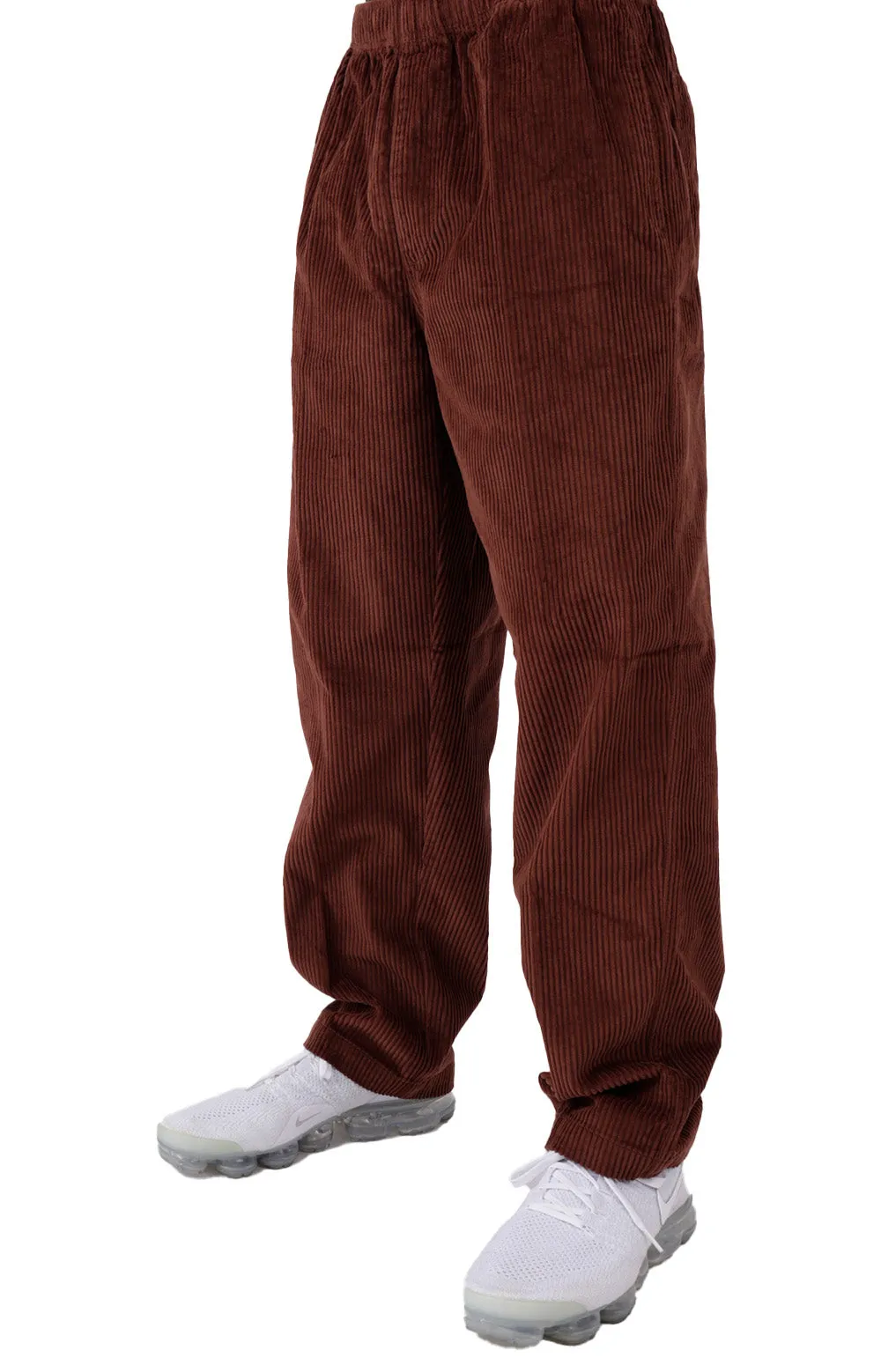 Casual Sepia Corduroy Trousers