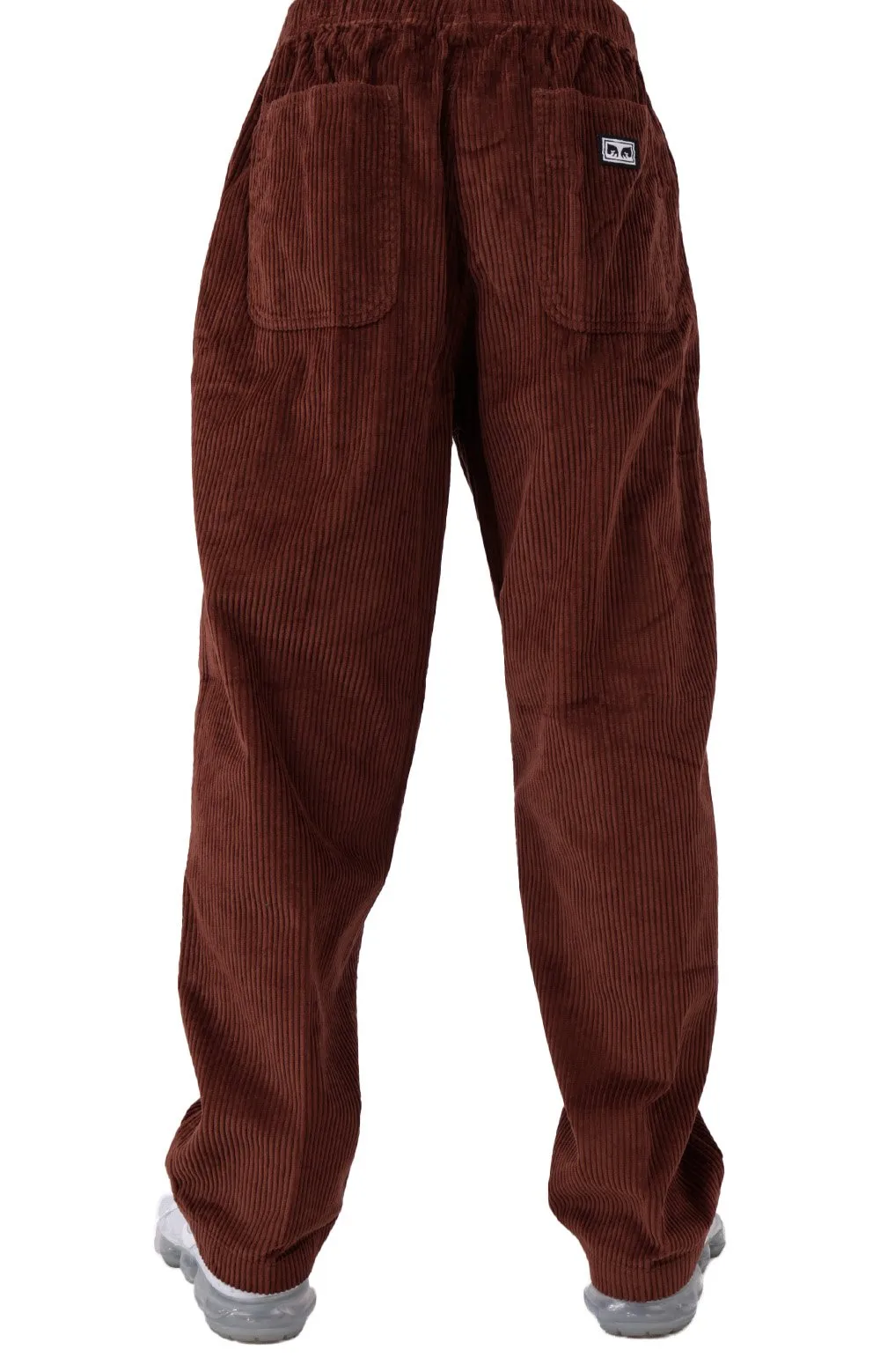 Casual Sepia Corduroy Trousers