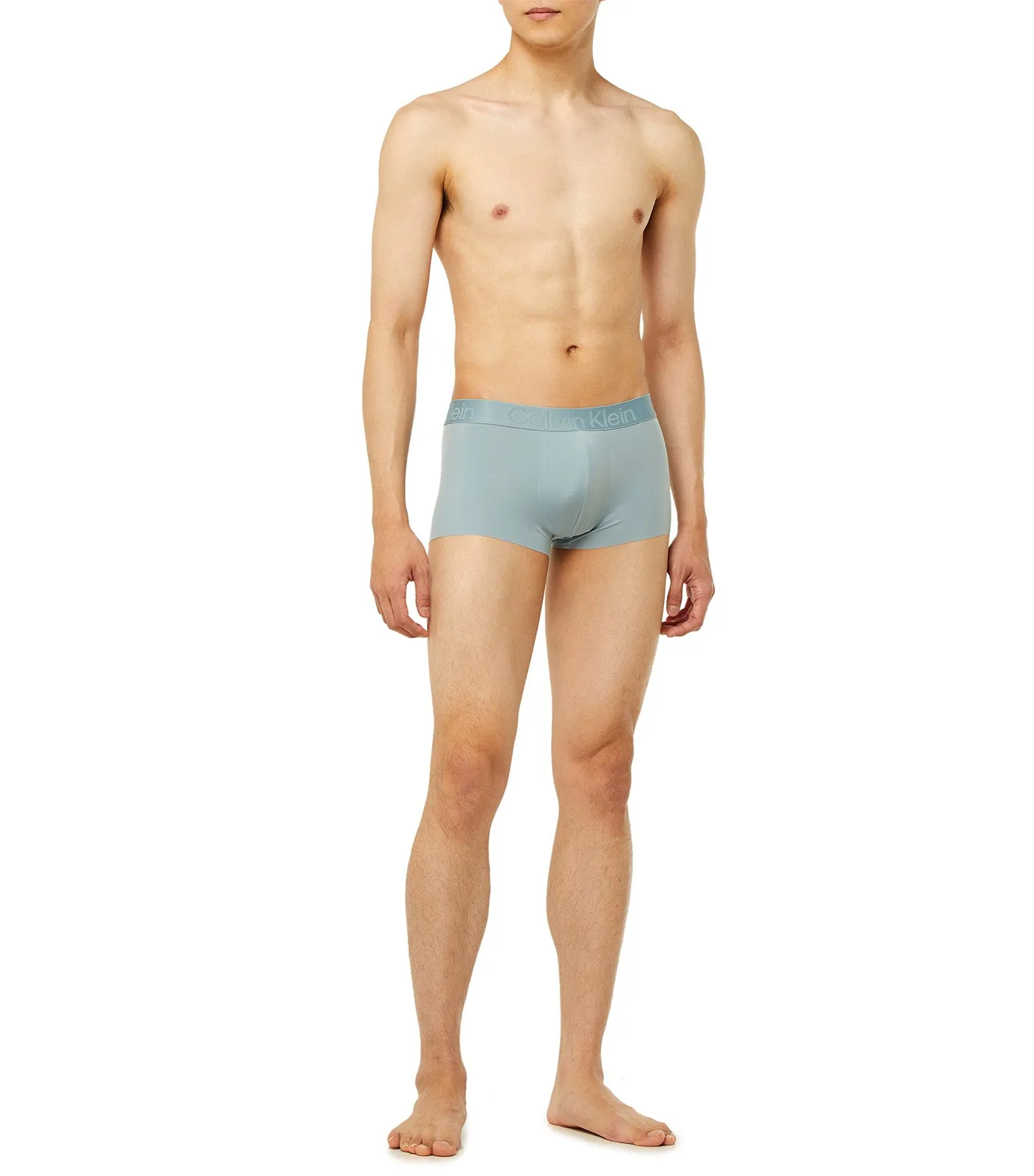 CK Black Low Rise Trunks Light Blue