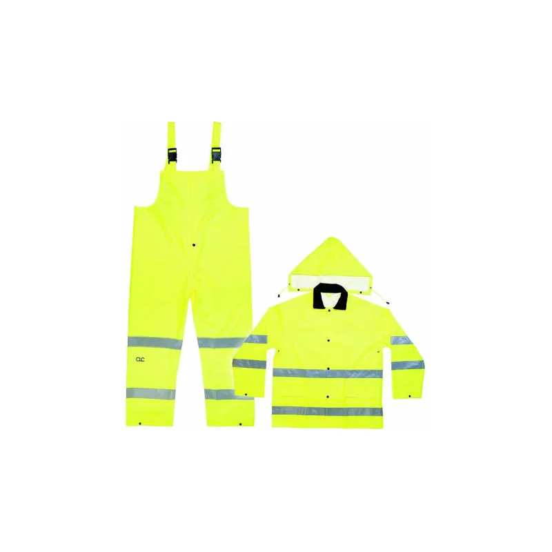 CLC R111X 3 Piece Hi-Viz® ANSI Class 3 Polyester Rain Suit