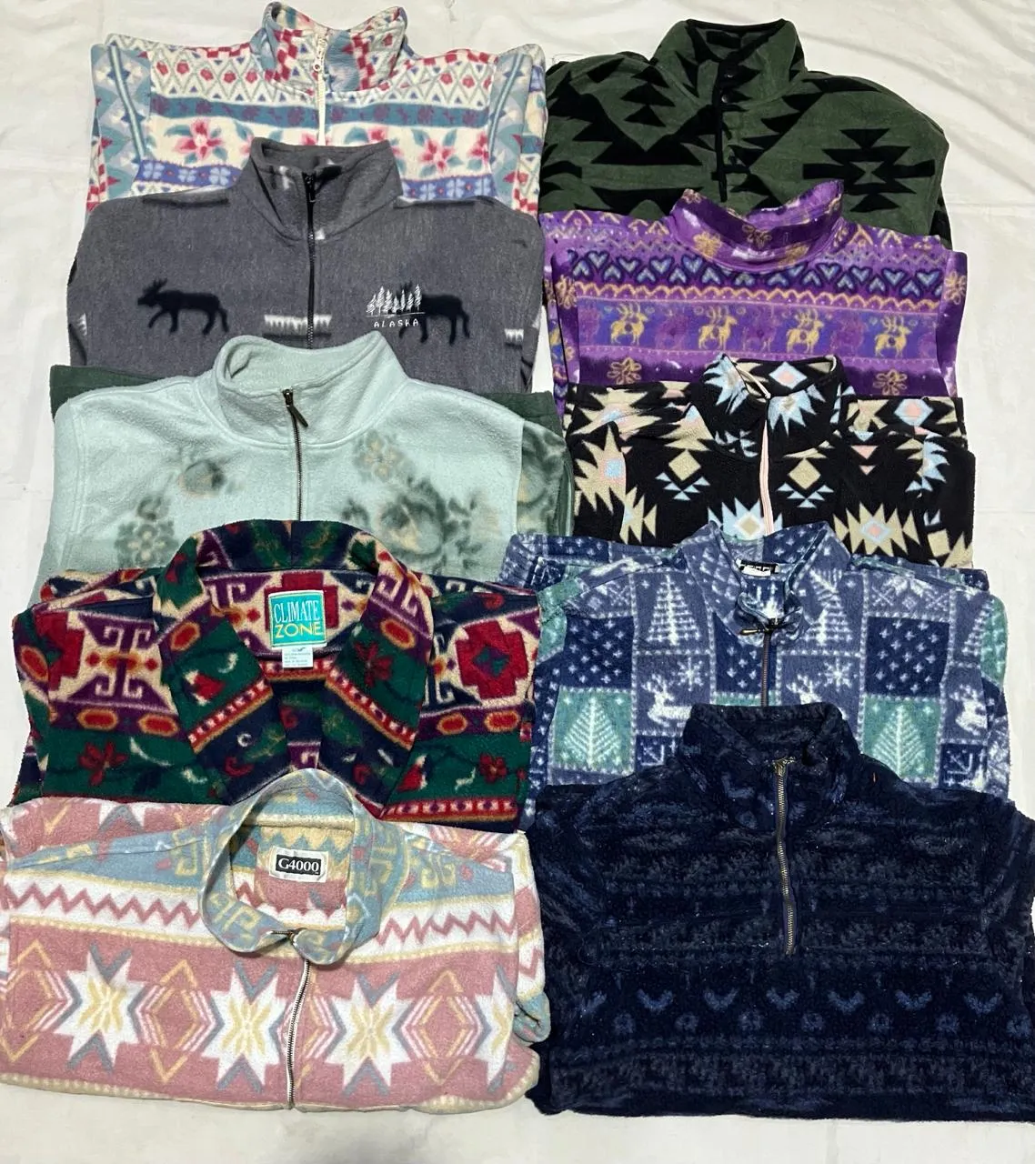 Crazy Design Fleece Jackets - 20 Pieces