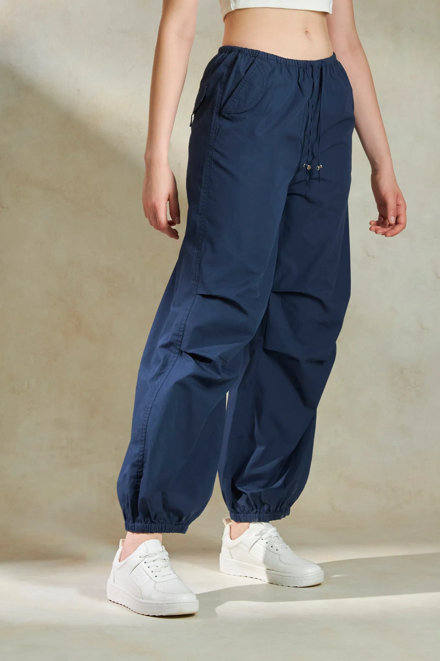 Cristin|Cotton Parachute Pants