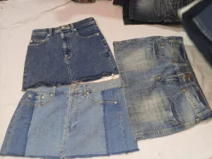 Denim Mini Skirts 25 Pcs