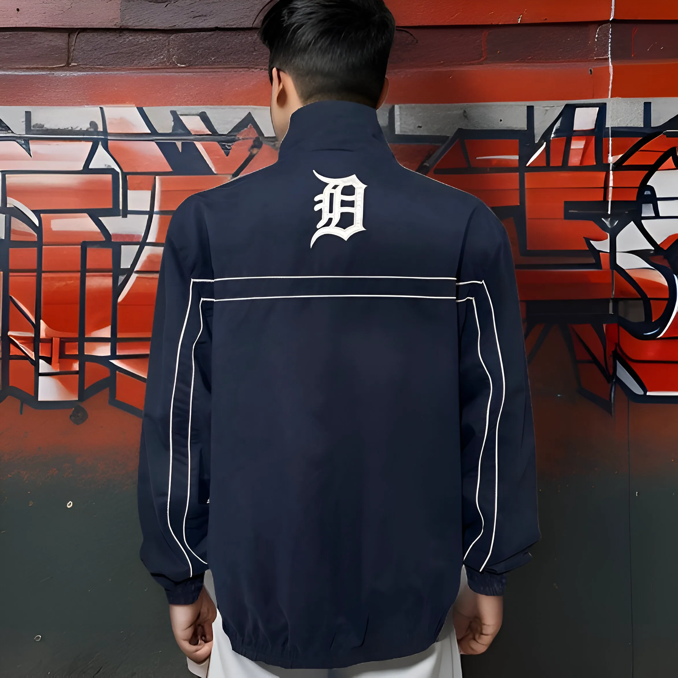 ^DETROIT TIGERS^ WARM UP JACKET (1/4 ZIP)