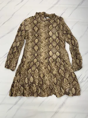 Dress Casual Short By Zara In Snakeskin Print, Size: M