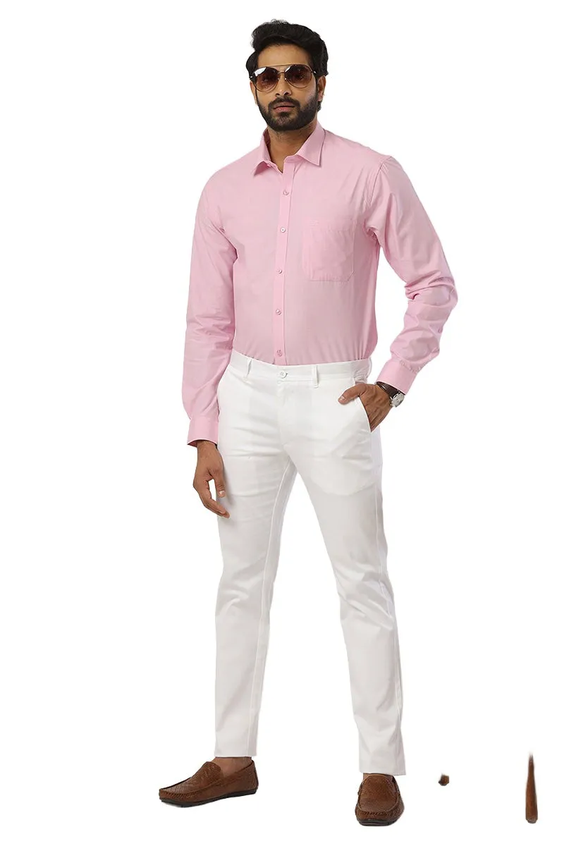 Fila - Soft Pink Formal Shirts For Men | Ariser