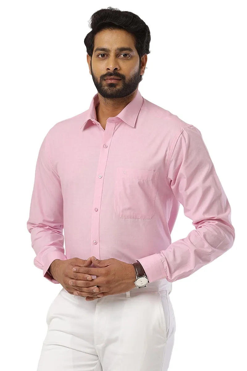 Fila - Soft Pink Formal Shirts For Men | Ariser