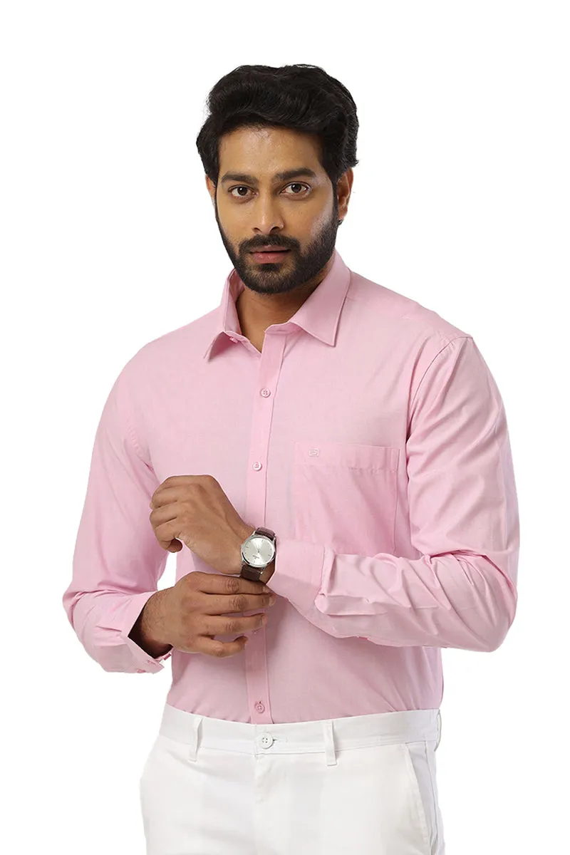 Fila - Soft Pink Formal Shirts For Men | Ariser