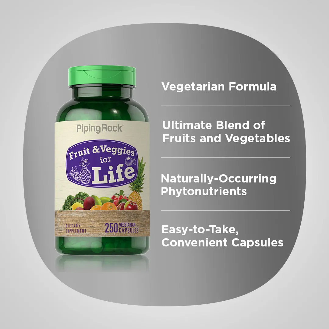 Fruit & Veggies for Life, 250 Vegetarian Capsules