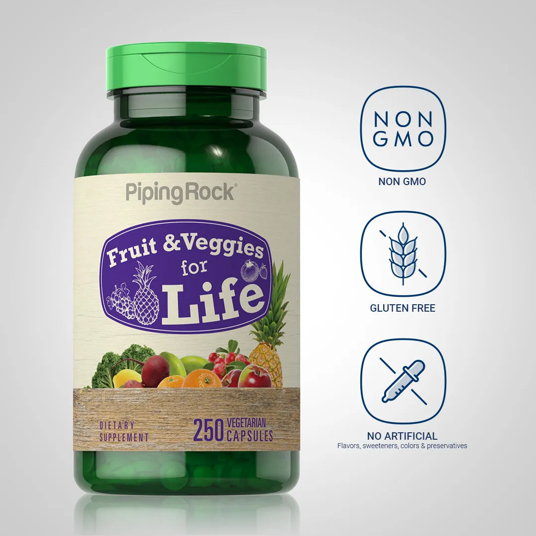 Fruit & Veggies for Life, 250 Vegetarian Capsules