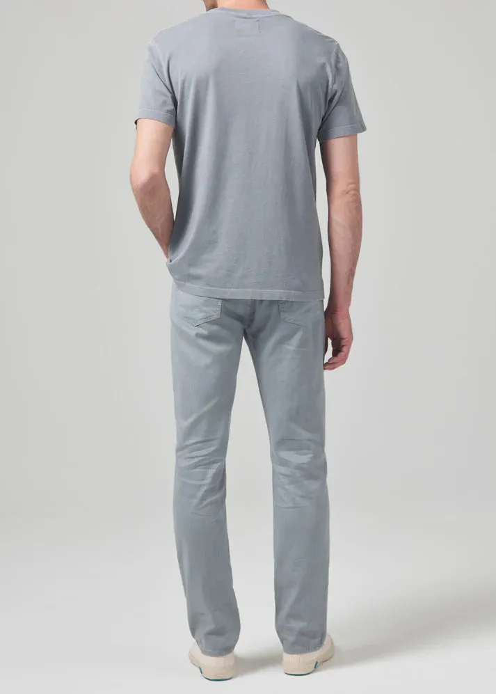 Gage Slim Straight Stretch Linen Pant