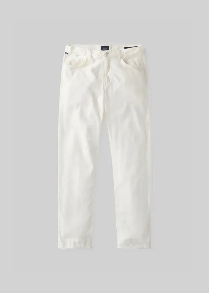 Gage Slim Straight Stretch Linen Pant