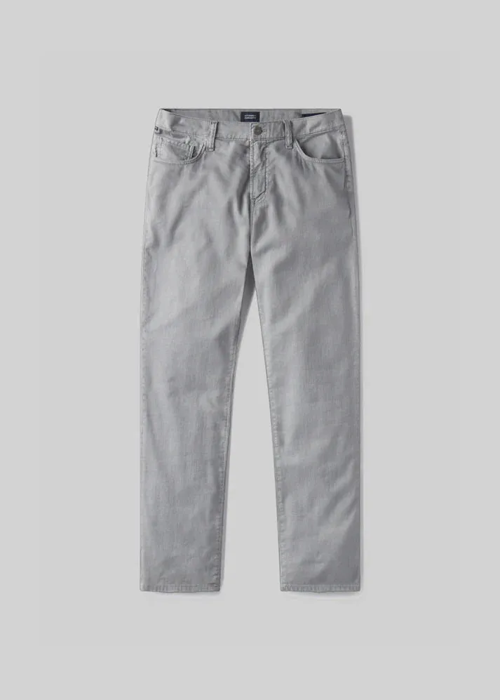 Gage Slim Straight Stretch Linen Pant