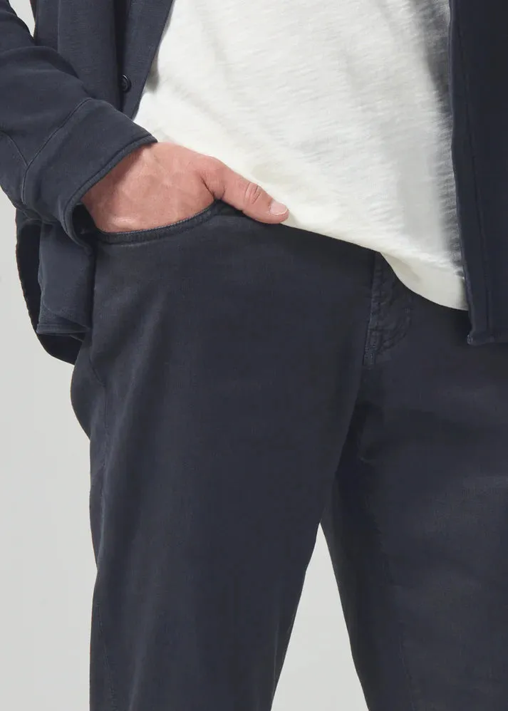 Gage Slim Straight Stretch Linen Pant