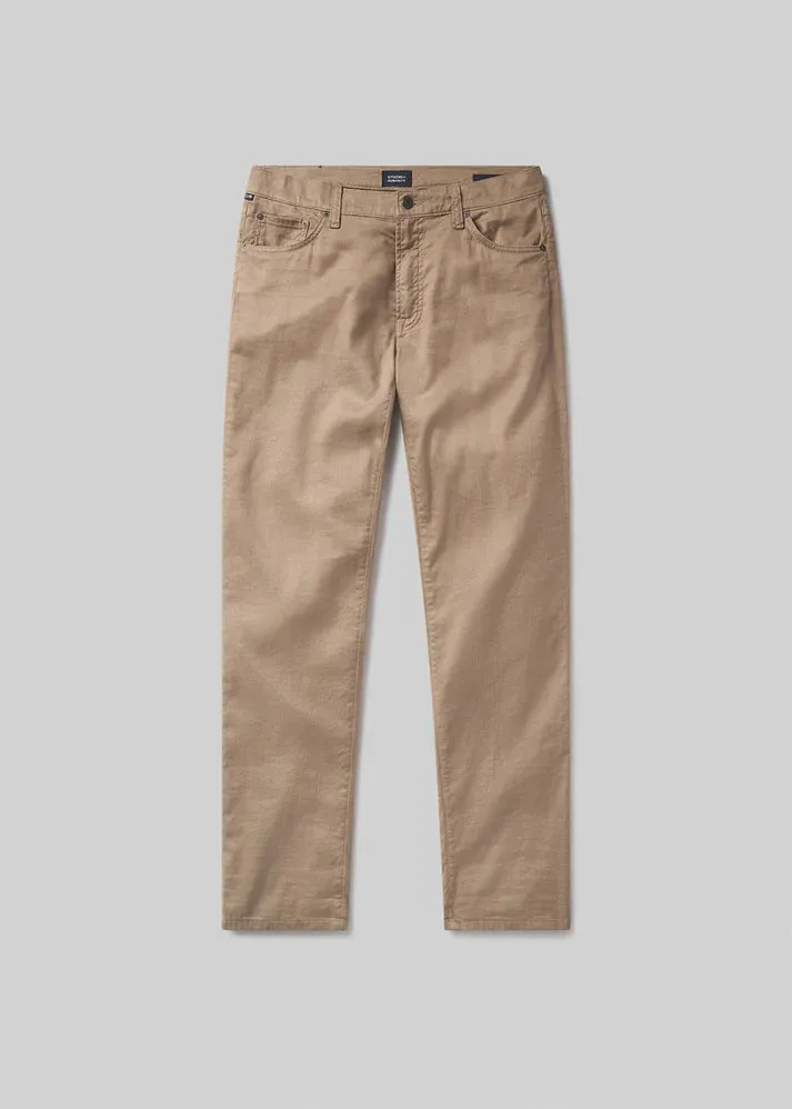 Gage Slim Straight Stretch Linen Pant