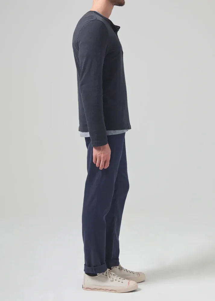 Gage Slim Straight Stretch Linen Pant