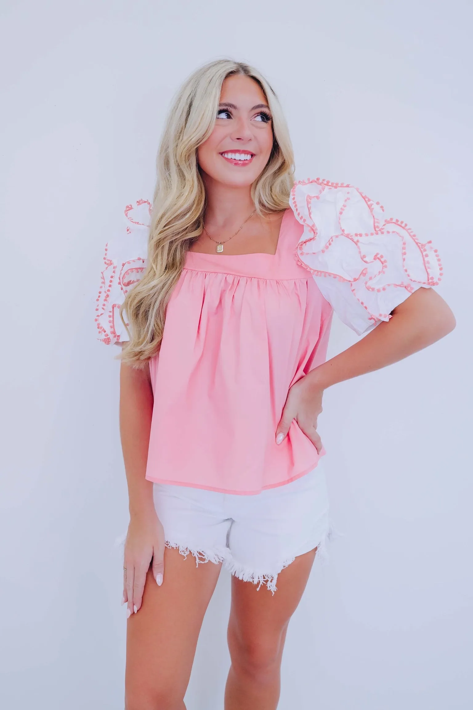 Girly Pop Ruffle Baby Doll Top - 3 Colors