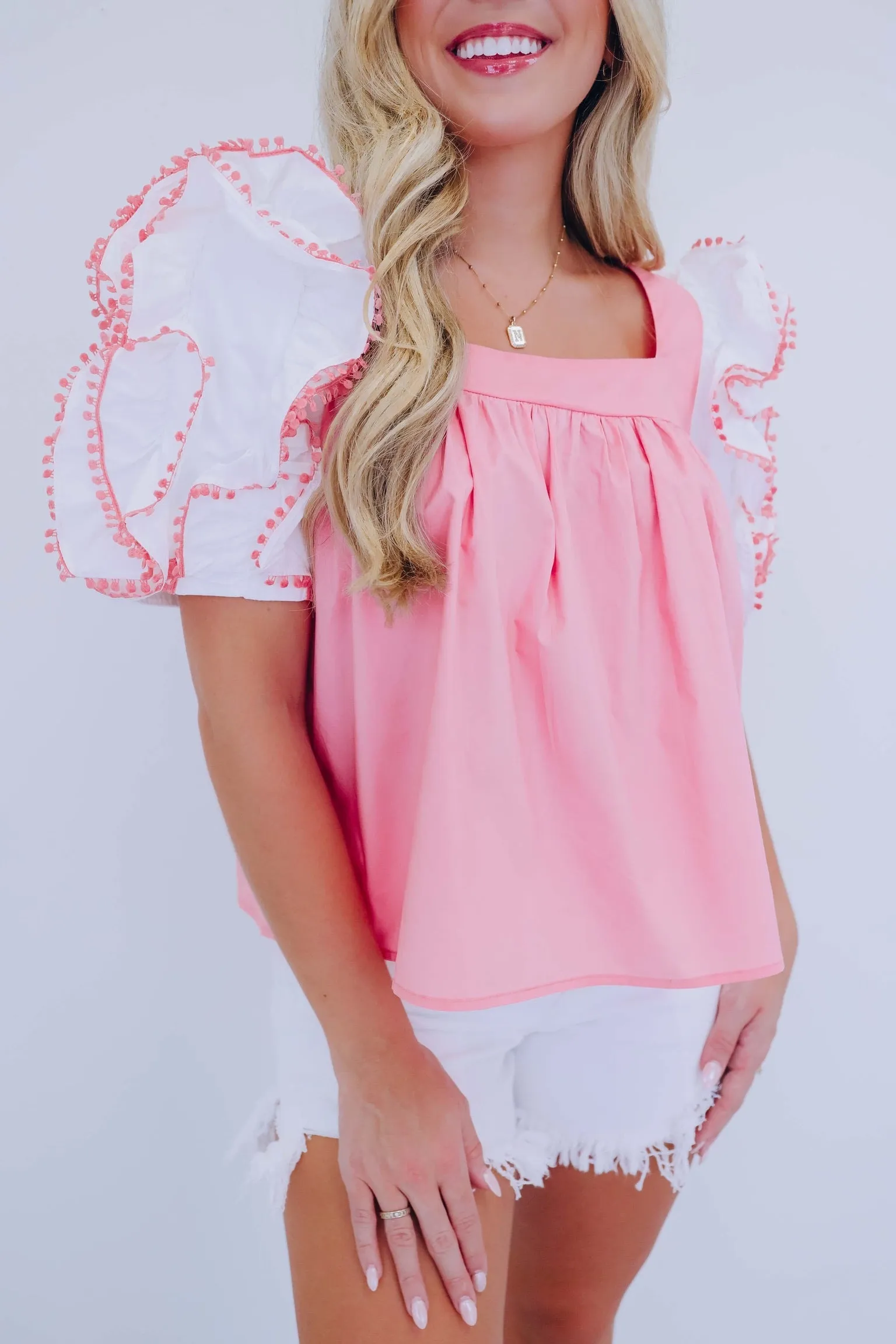 Girly Pop Ruffle Baby Doll Top - 3 Colors