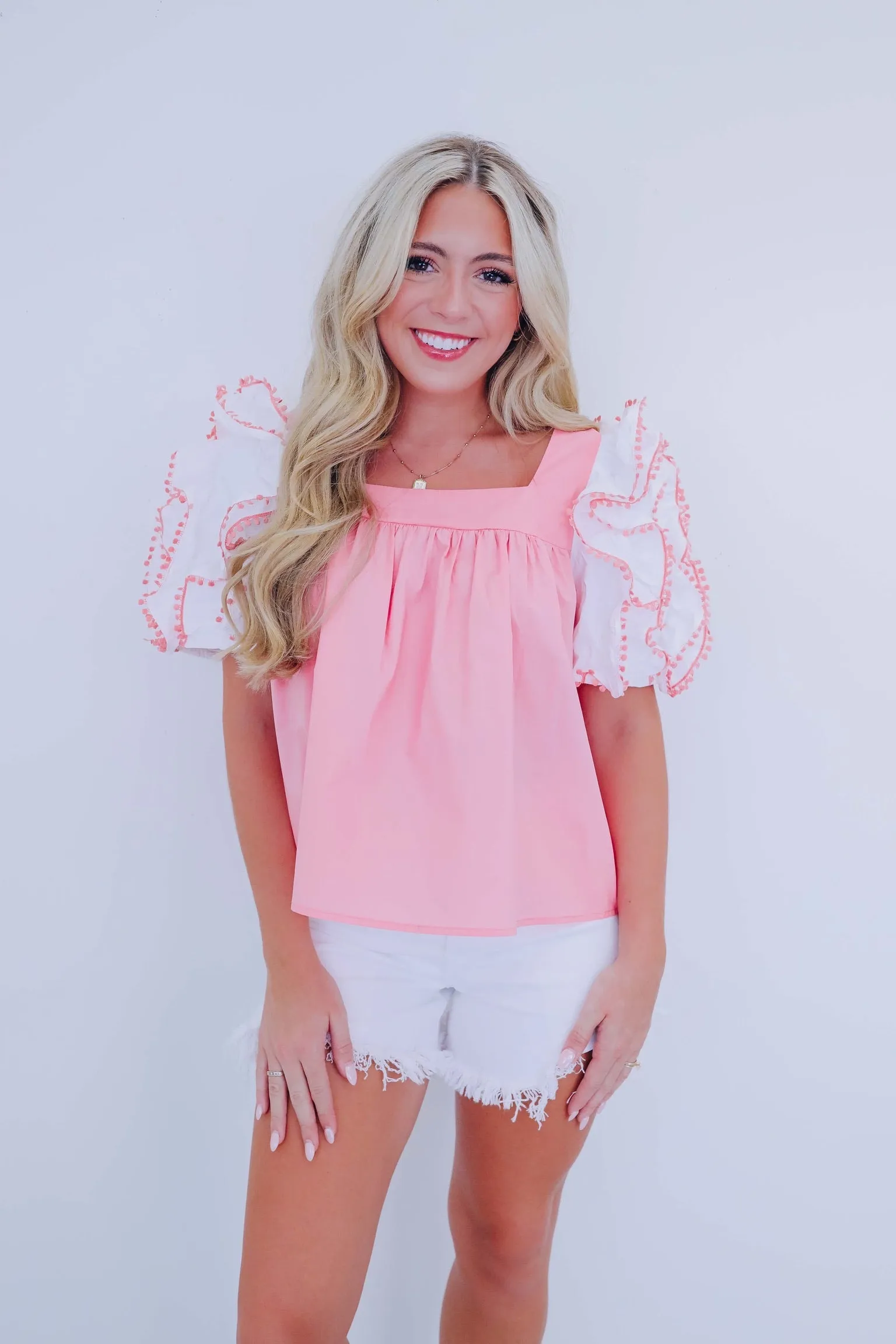 Girly Pop Ruffle Baby Doll Top - 3 Colors