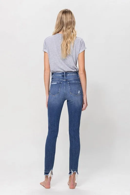 High Rise Ankle Skinny Jeans