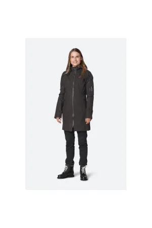 Ilse Jacobsen Hornbæk Rain 37 3/4 Length Rain Jacket | Black 01