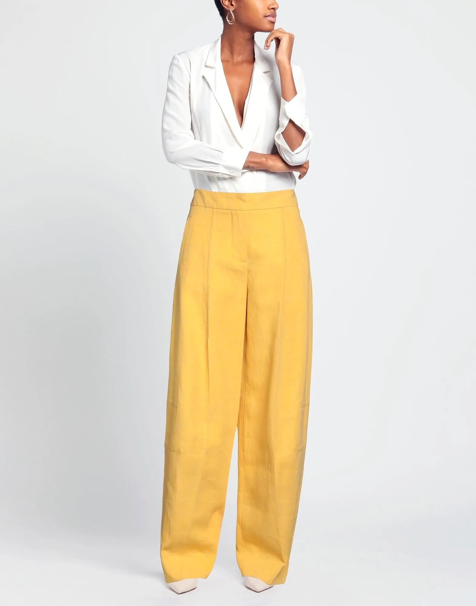 Jacquemus Casual trousers, yellow