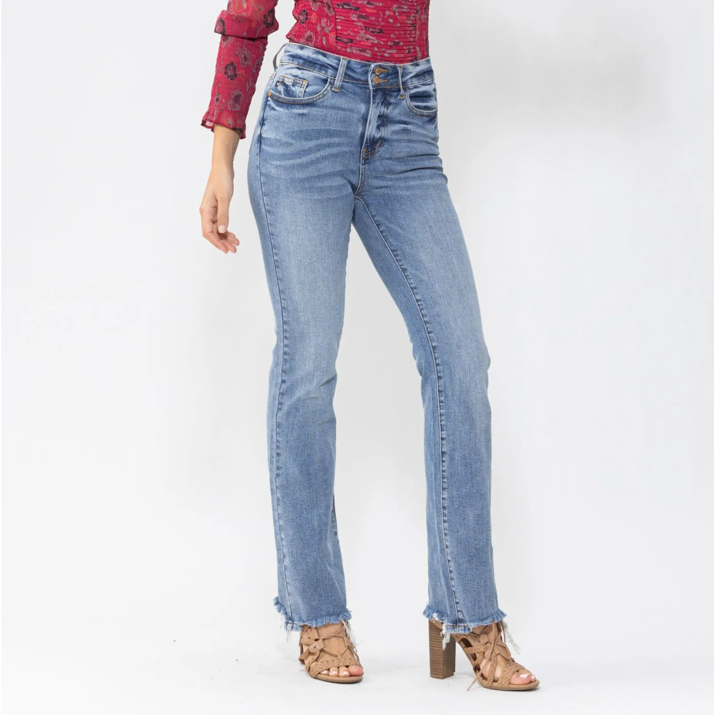 JB HW DOUBLE BUTTON BOOTCUT (CURVY)