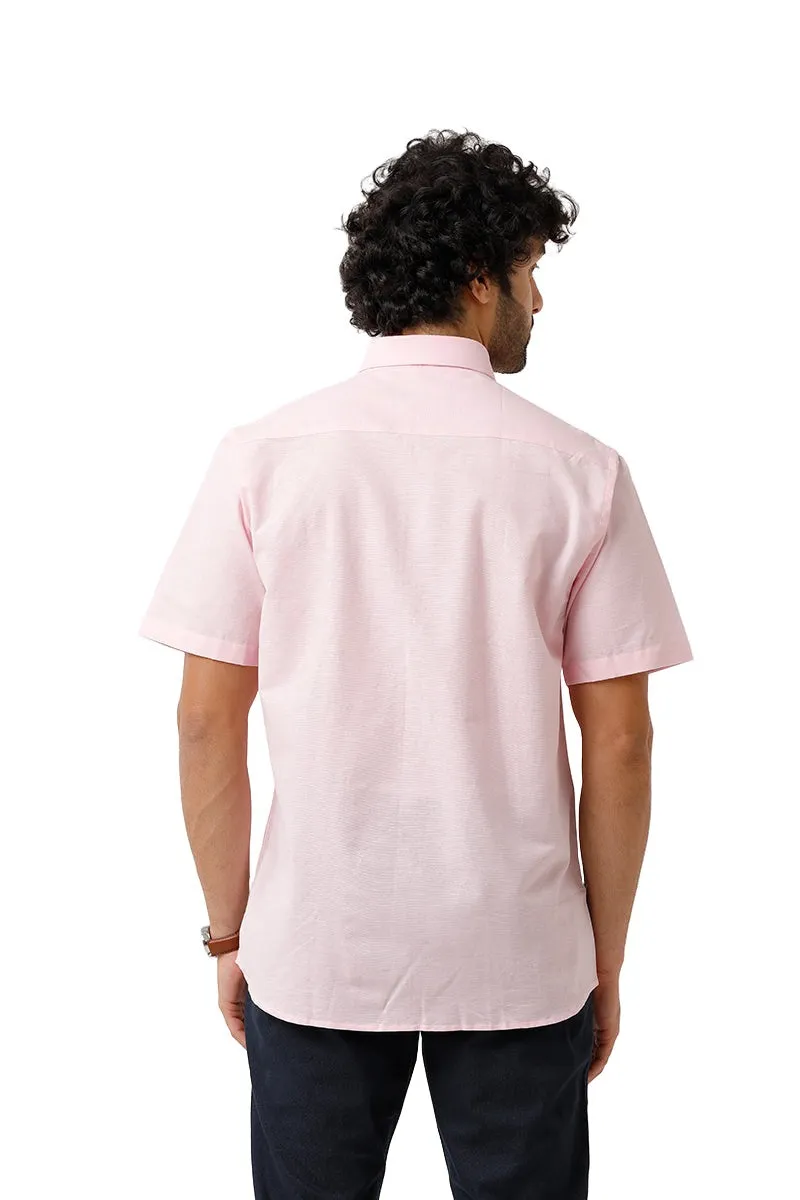 Jute Classic - Soft Pink Formal Shirt For Men | Ariser