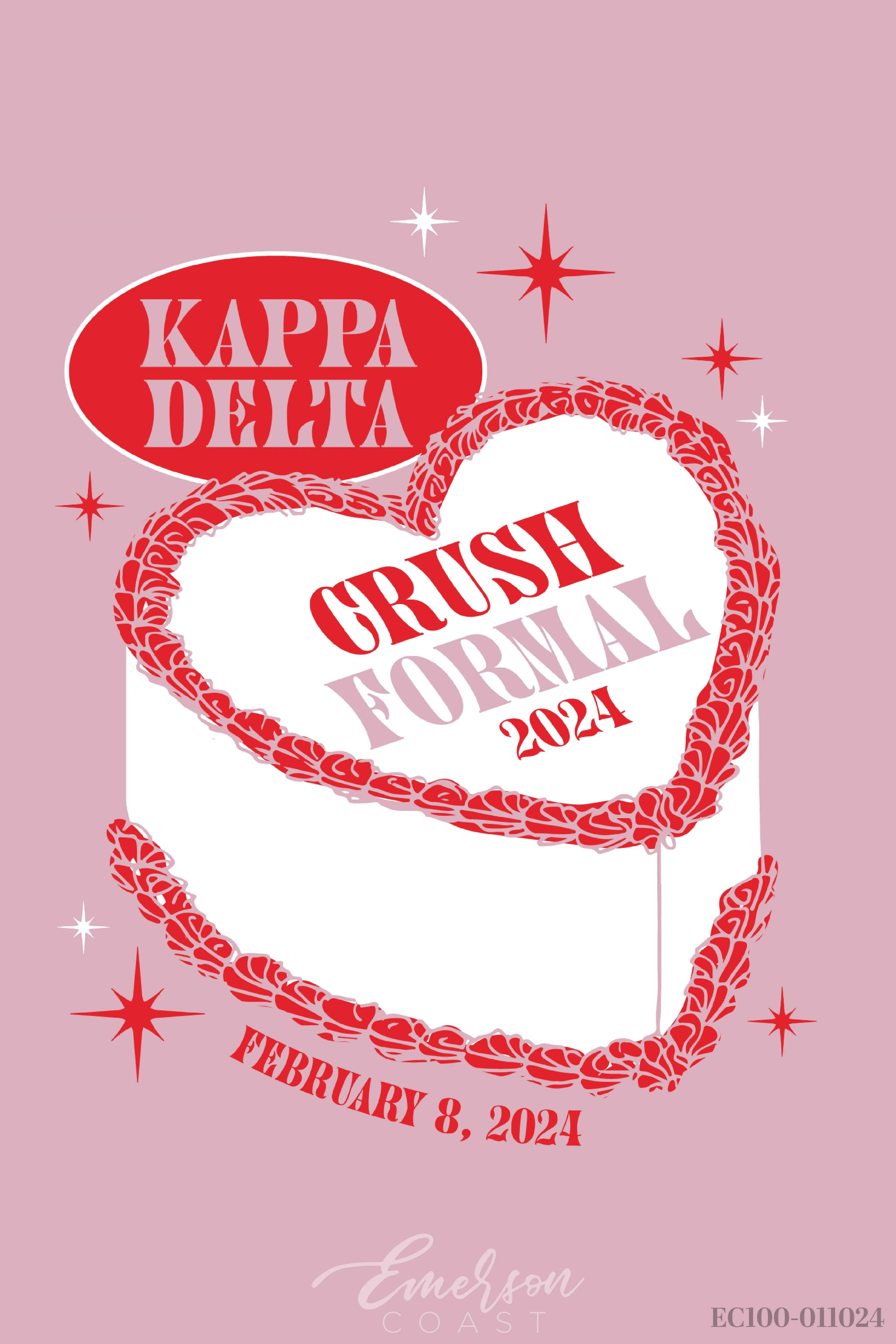 Kappa Delta Crush Formal Cake T-shirt