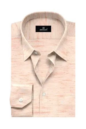 Kashmir - Light Orange Formal Shirts for Men | Ariser