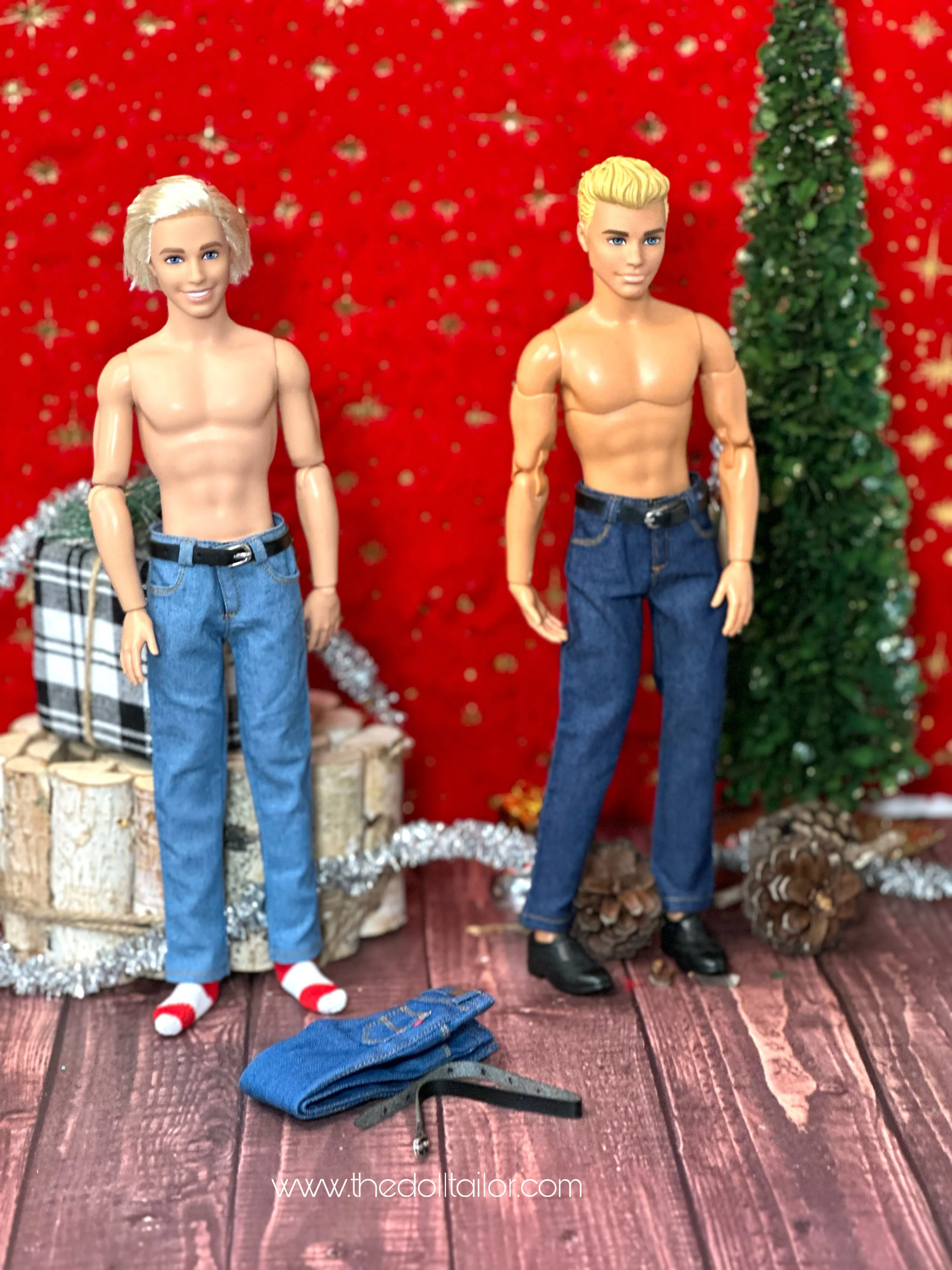 Ken doll jeans realistic jeans for Ken dolls 1/6 scale jeans for dolls