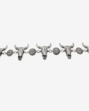 Longhorn Metal Chain Belt