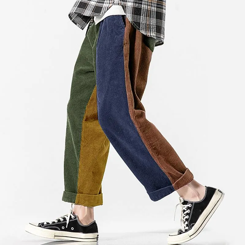 Loose and Funky Multicolor Patchwork Boyfriend Jeans