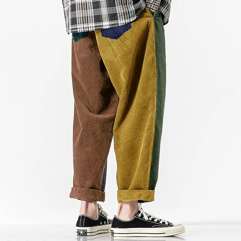 Loose and Funky Multicolor Patchwork Boyfriend Jeans