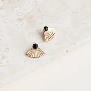 Mini Pleat Jacket Earrings