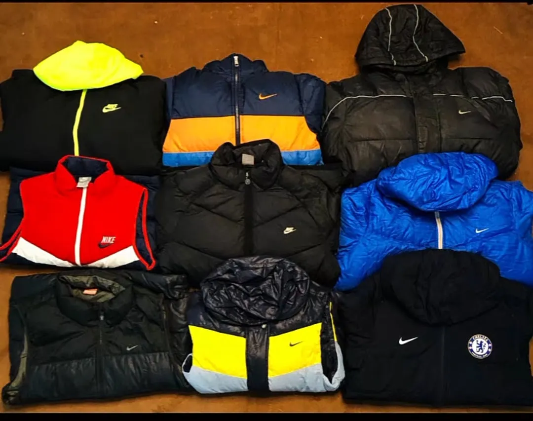 Nike and Adidas Puffer Jackets 25 pcs