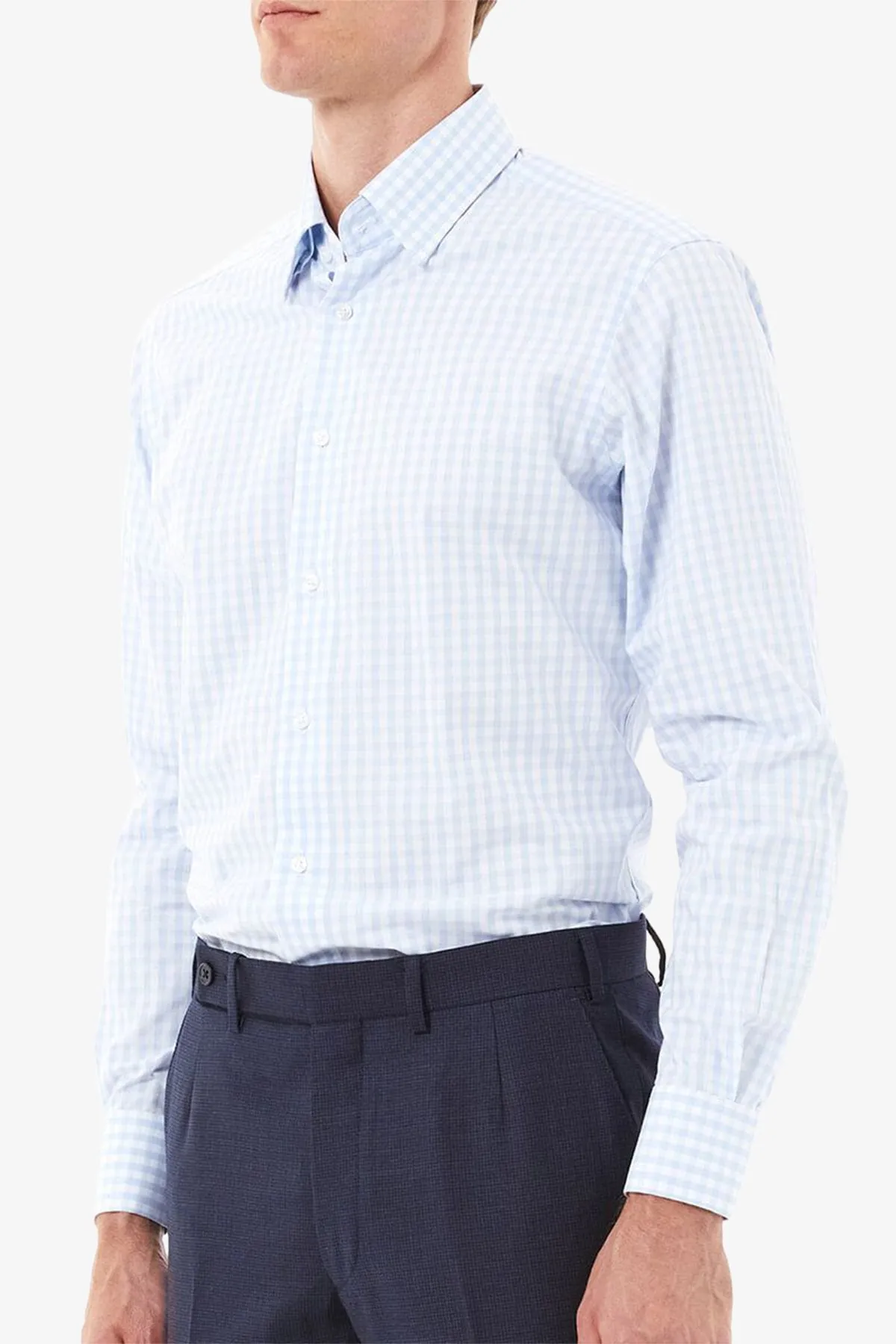 Norris - Light Blue check Shirt