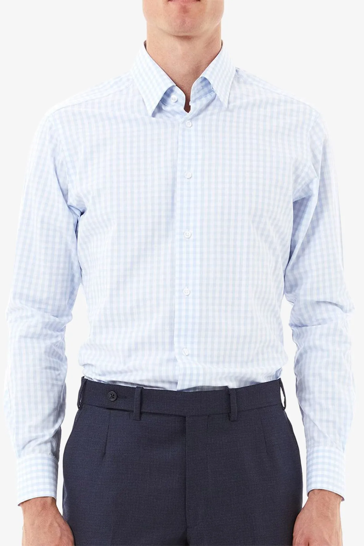 Norris - Light Blue check Shirt