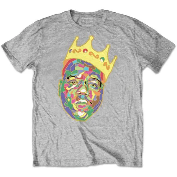 Notorious B.I.G. Kids Grey T-Shirt - Biggie Smalls Crown