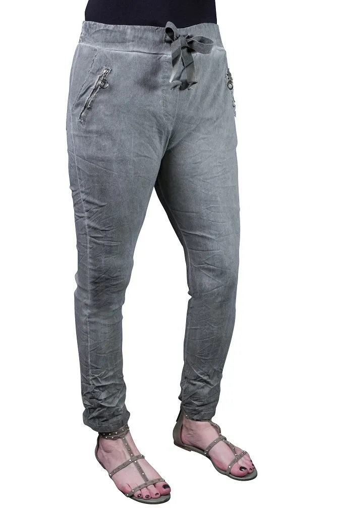 Riley Zipper Pocket Pant (PL151)